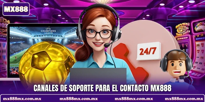 Canales de soporte para el contacto MX888