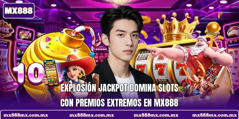 Explosión Jackpot domina slots con premios extremos en MX888