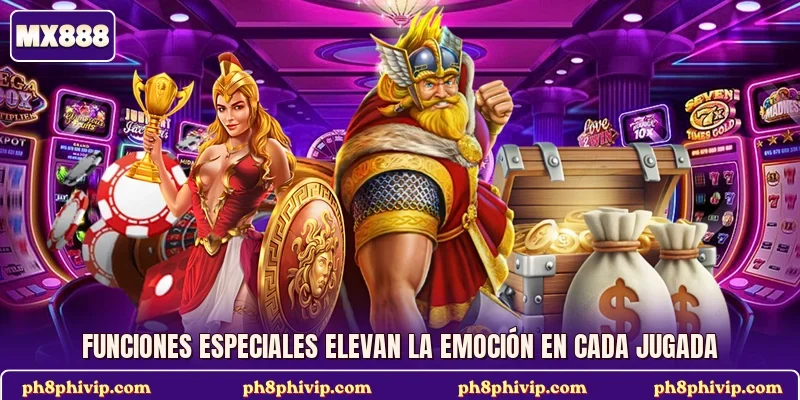 Funciones especiales elevan la emoción en cada jugada