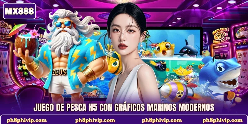 Juego de pesca H5 con gráficos marinos modernos